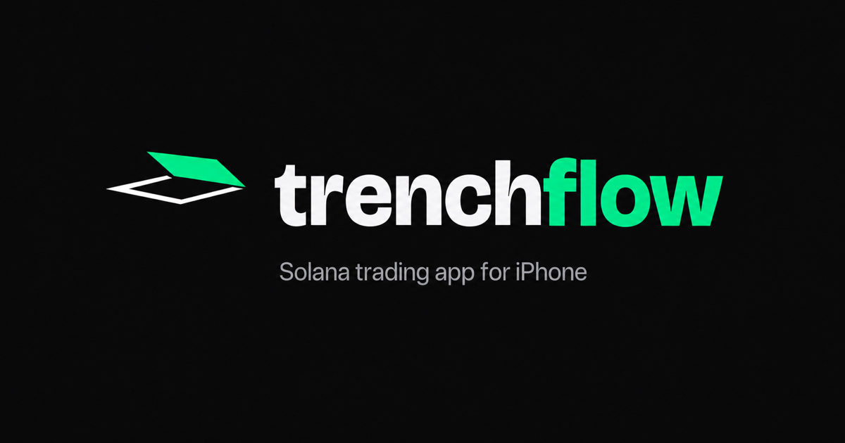 Second Hand Flow Trenchflow: trade Solana memecoins from your iPhone